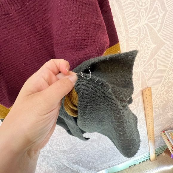 💗👚BEAUTIFUL DESIGNER TOP SHIRT BLOUSE👚💗M FOREVER 21 MAROON YELLOW GREEN 490 - Picture 9 of 11